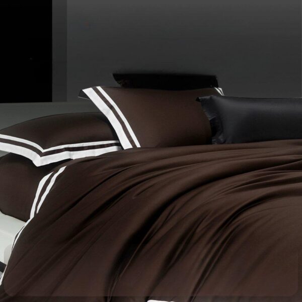 luxury brown duvet set