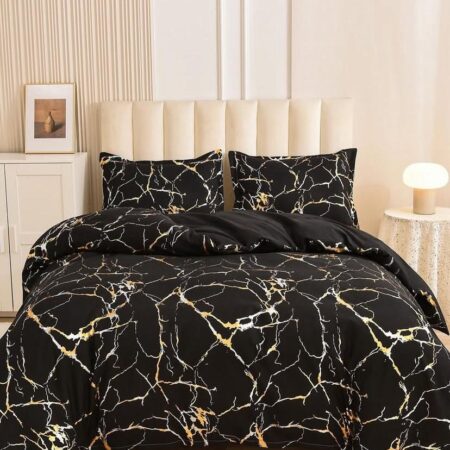 black marble bedding set