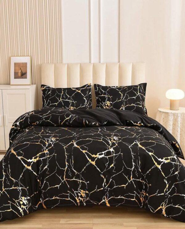 black marble bedding set