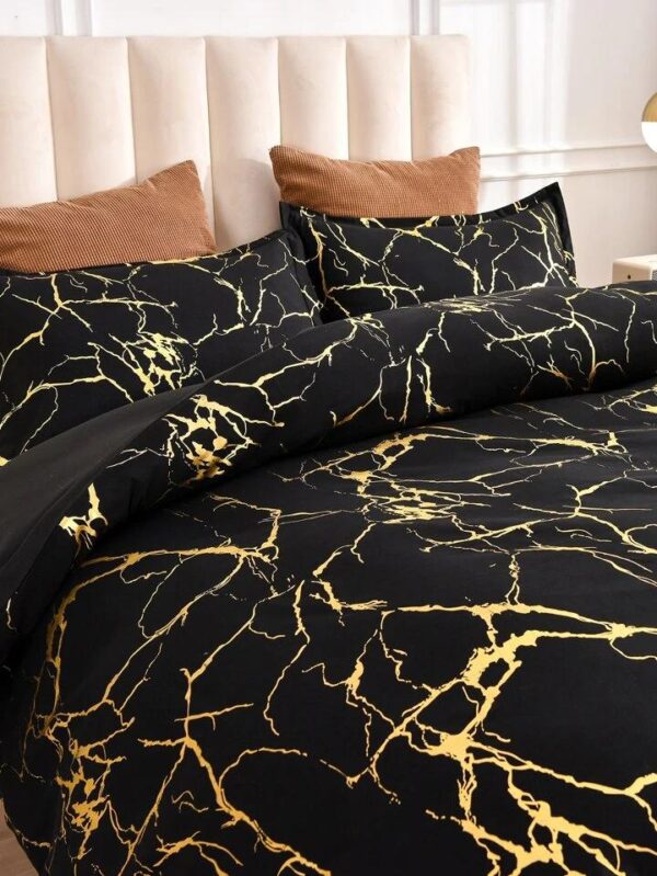 black marble duvet