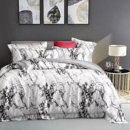 Marble duvet set