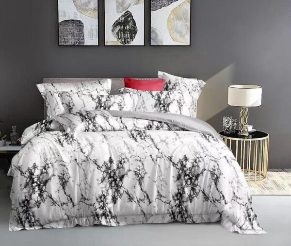 Marble duvet set