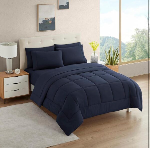 Navy bedding set