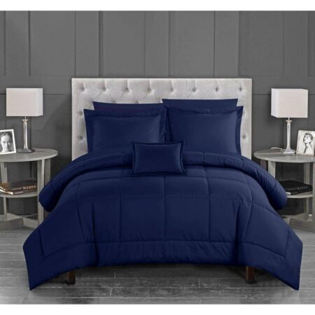 Navy blue bedding set