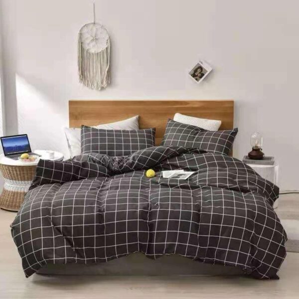 checkered duvet set