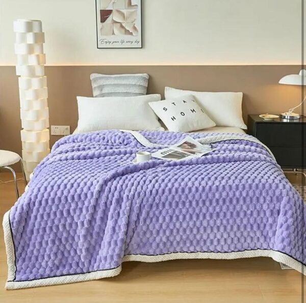 light purple fur blanket