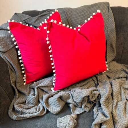 Decorative Throw Pillow Cover and Insert for Sofa Couch Living Room 18 x 18 Inch Square - Image 2