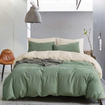 Sage green bedding set