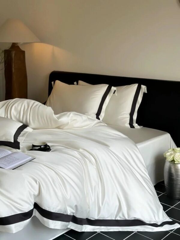 white duvet and duvet cover