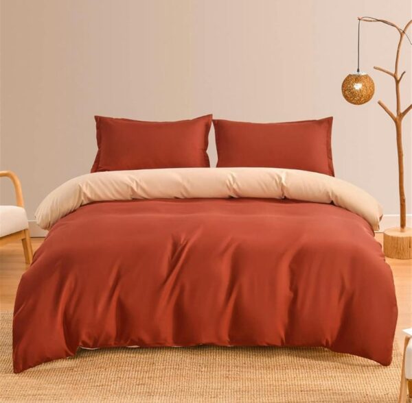 Burnt orange duvet set