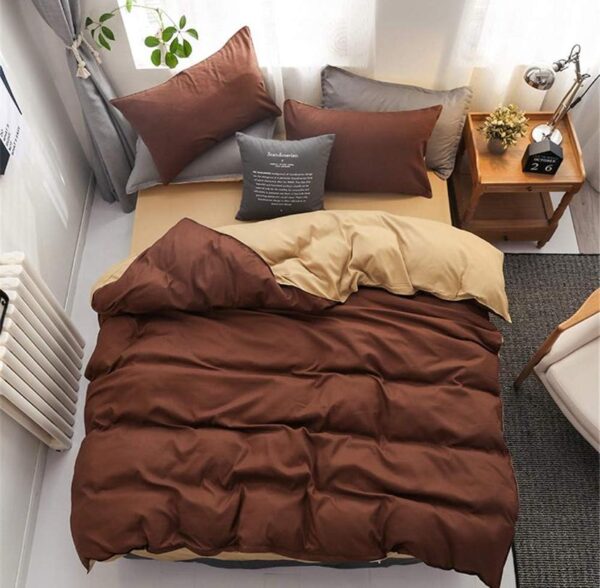 coffee brown duvet set