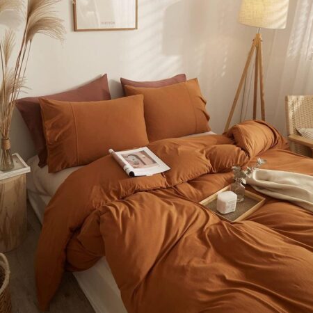 orange duvet set