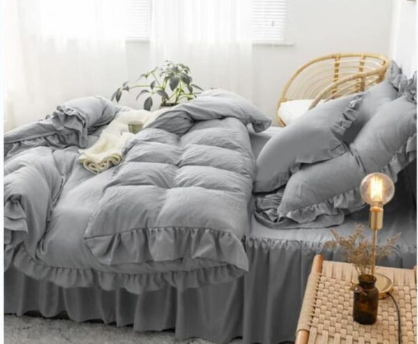 ruffled duvet cover set