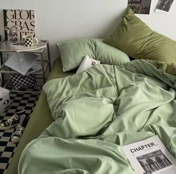 sage green duvet set