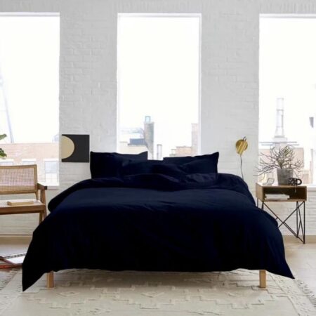 Navy blue duvet set