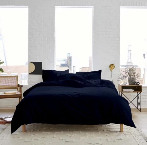 Navy blue duvet set