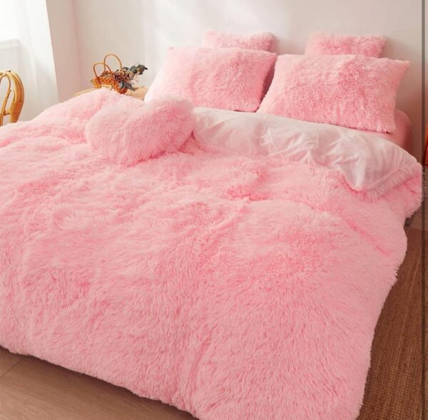 faux fur bedding set