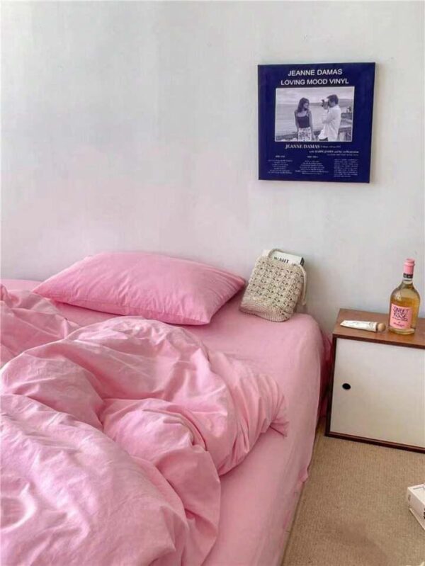 pink bedding