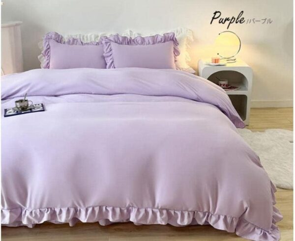 luxury purple duvet set