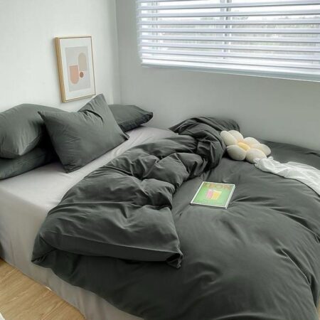 Dark grey duvet set