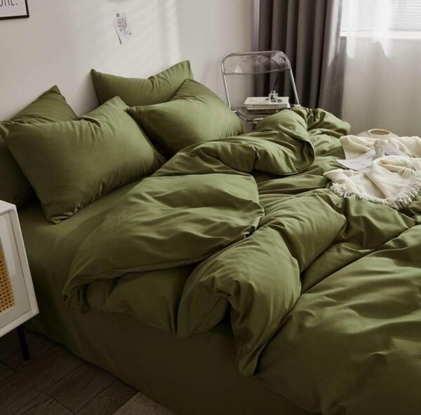 dark green duvet set