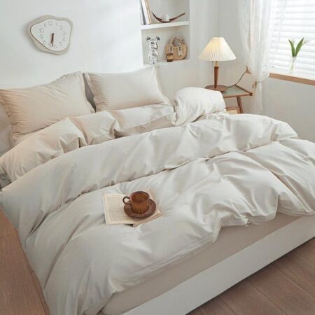 beige duvet set