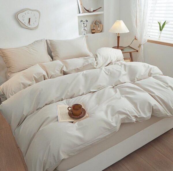 beige duvet set