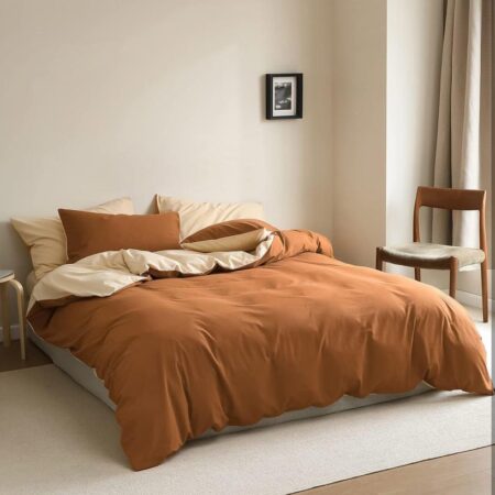 burnt orange duvet set