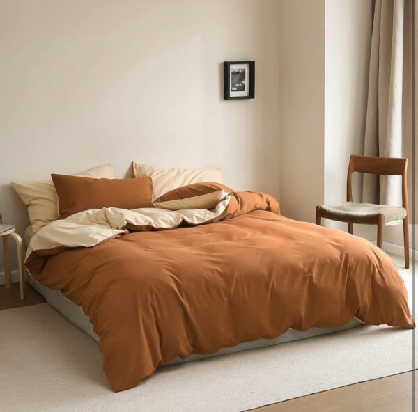 burnt orange duvet set