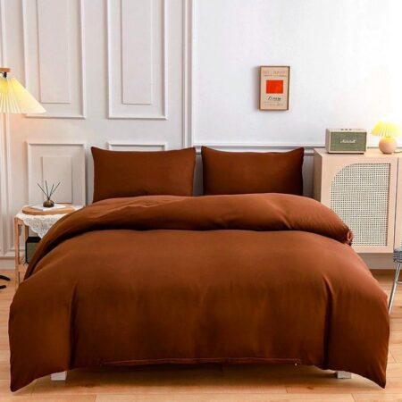 Burnt orange duvet set