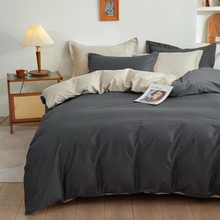 dark grey duvet set