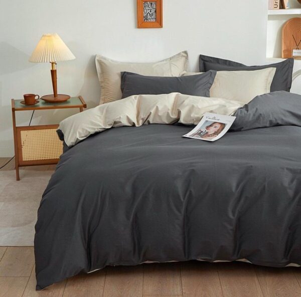 dark grey duvet set