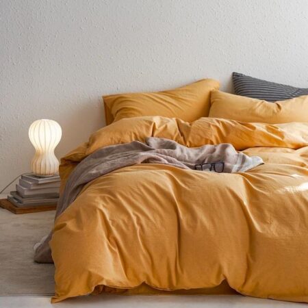 dark yellow duvet set