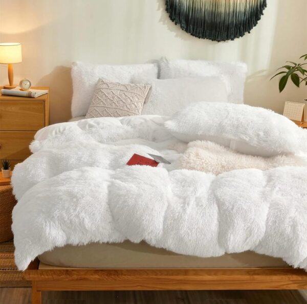 faux fur bedding set