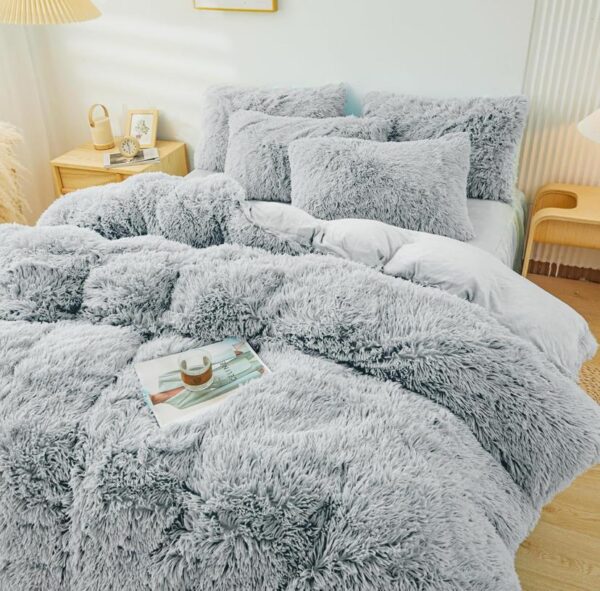 faux fur duvet set