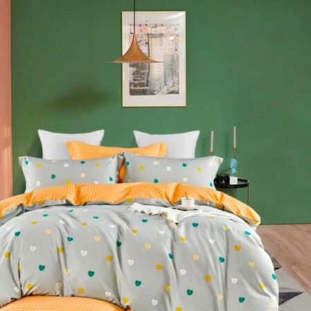 printed cotton duvet cover set