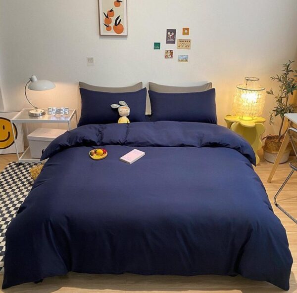 Navy blue duvet set