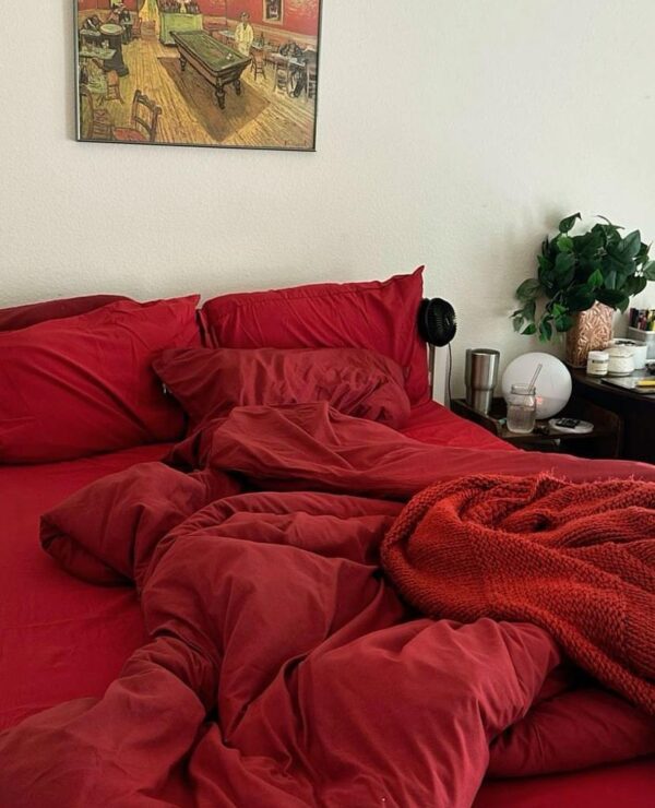 Red duvet set