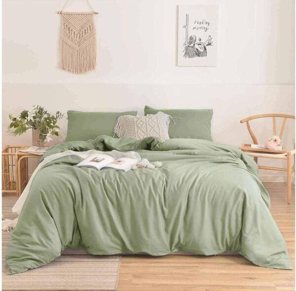 sage green duvet set