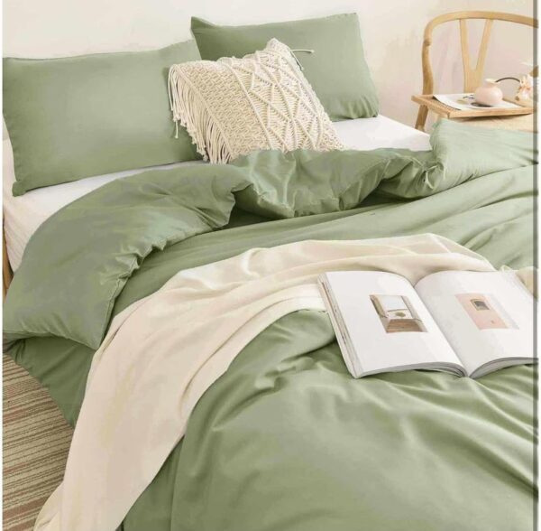 light green duvet set