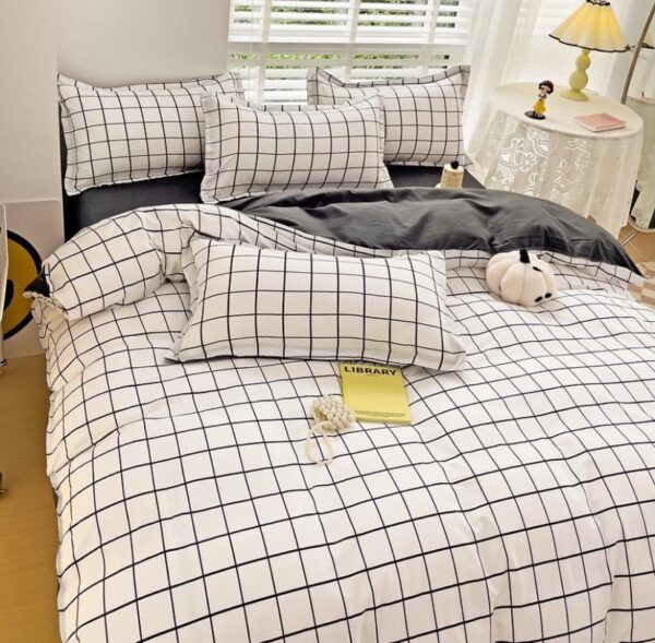 Plaid duvet set