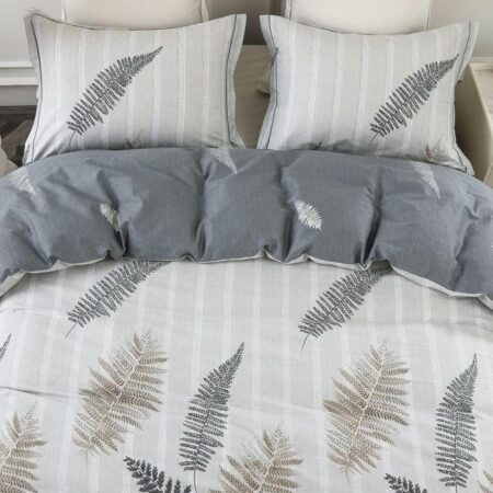 leaf pattern duvet set