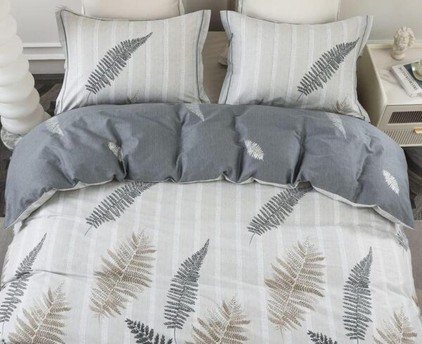 leaf pattern duvet set