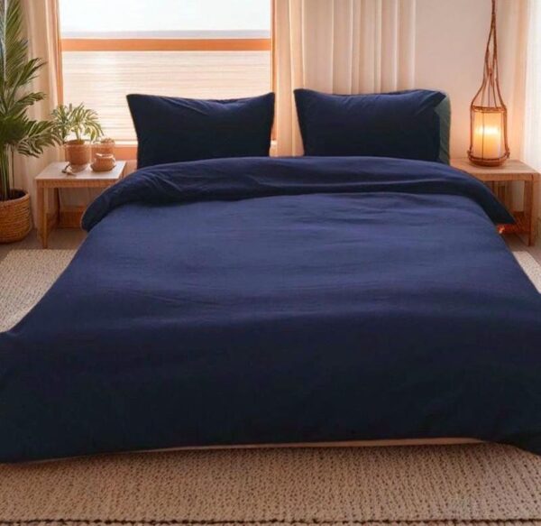 Navy blue duvet set