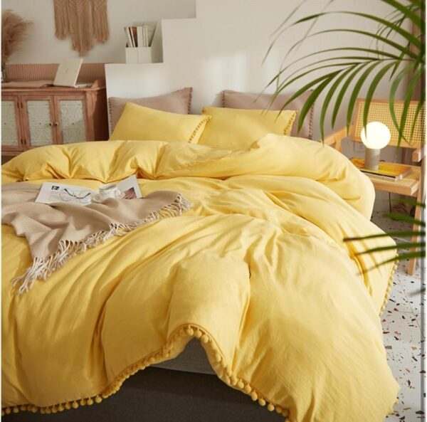 pom pom duvet cover set
