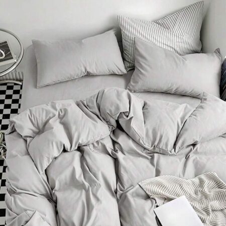 light grey comforter set