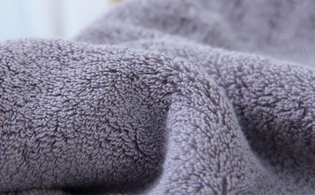 3 Set Soft Absorbent Breathable Bath Towels Pure Cotton Medium, Large and Extra Large Bath Towels (Grey) - Image 3