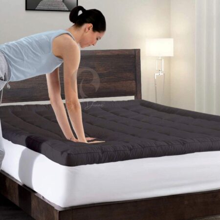 black mattress topper