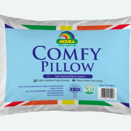 MOUKA Comfy Pillow -Breathable Cotton Fabric 740mm x 480mm Inner Foam Lining Ultra-soft  Fiber Pillow Inner Foam Lining
