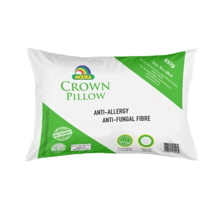 MOUKA Crown Fibre Pillow Anti Allergy gentle on the skin 74cm x 49cm Breathable Fabric